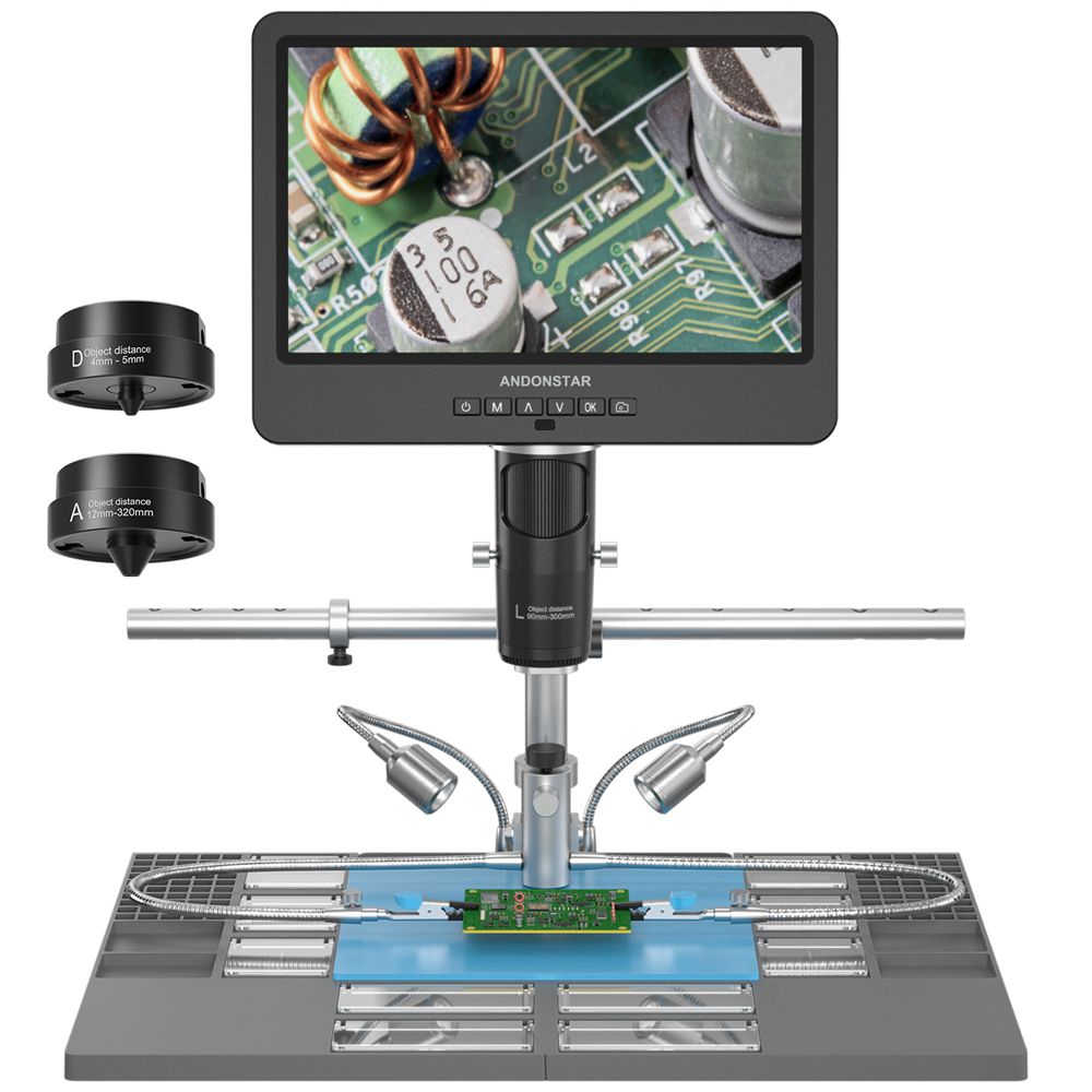 Tools For Electronic Workshop - Andonstar Trinocular HDMI USB microscopio Digital