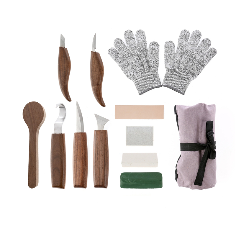 Chisel Set Wood - Juego de 12 piezas de cinceles