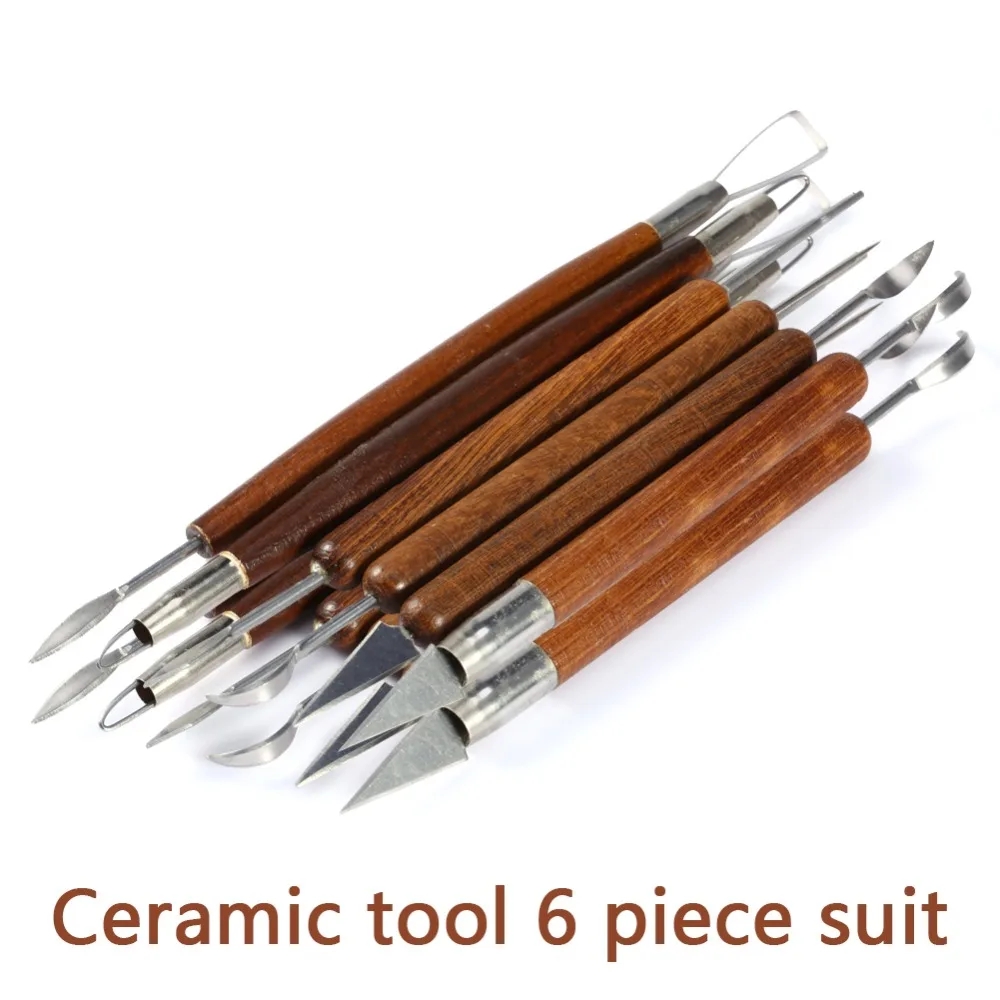 Chisel Set Wood - Herramienta de escultura de cerámica, juego
