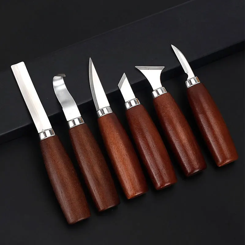 Chisel Set Wood - Juego de 6 Herramientas para Tallar