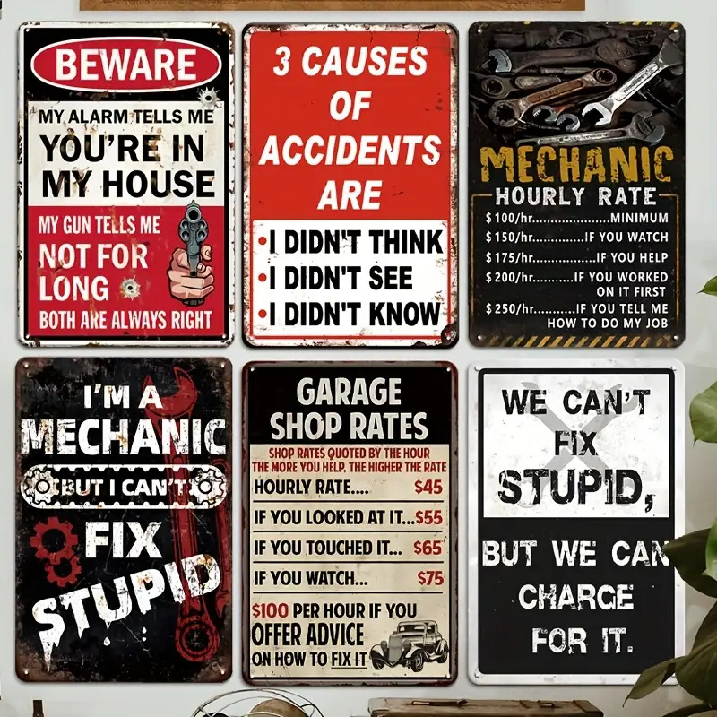 Workshop Tools Logo - Letreros y Placas Decorativas, 6 Logotipos