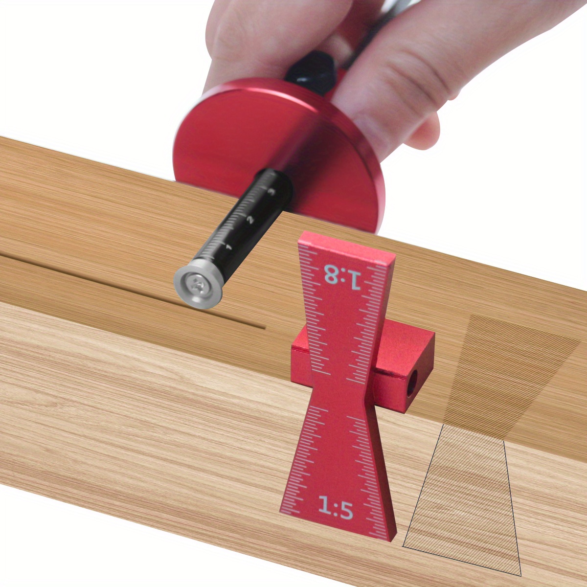 Dovetail Marking Guide - Medidor de marcado de ruedas, marcador
