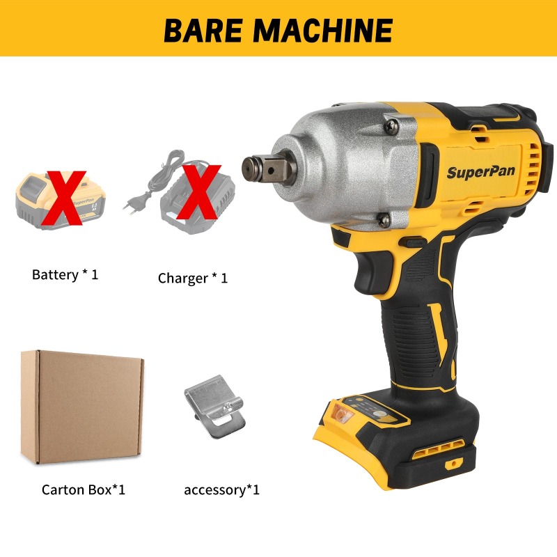 Tools Use In The Workshop - Llave de Impacto Inalámbrica de Alto