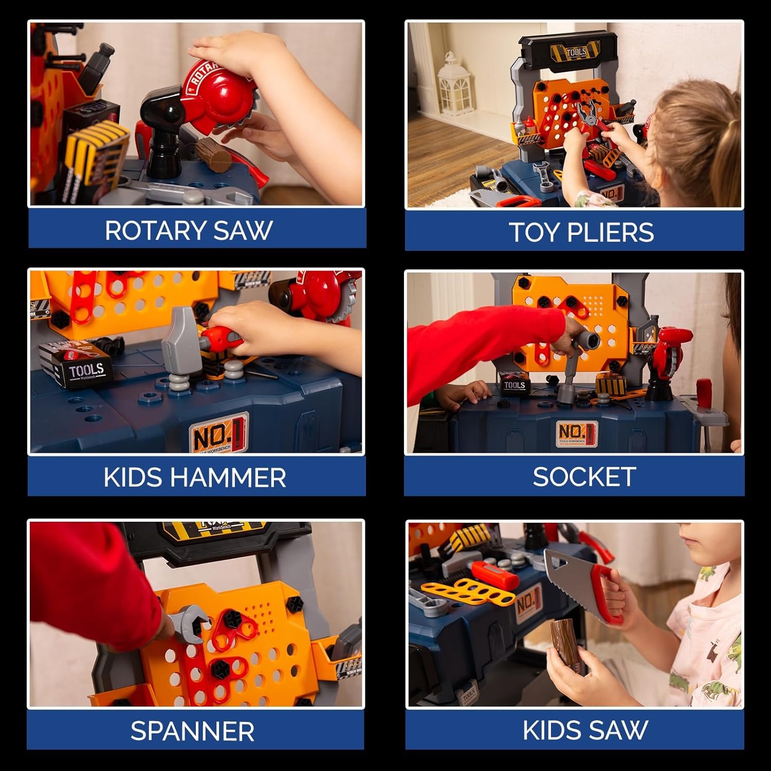 Juego de banco de herramientas - Tools Workshop For Kids reseña y precio