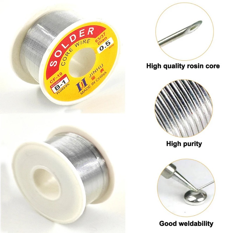 Alambre de soldadura de estaño - Tools For Electronic Workshop reseña y precio