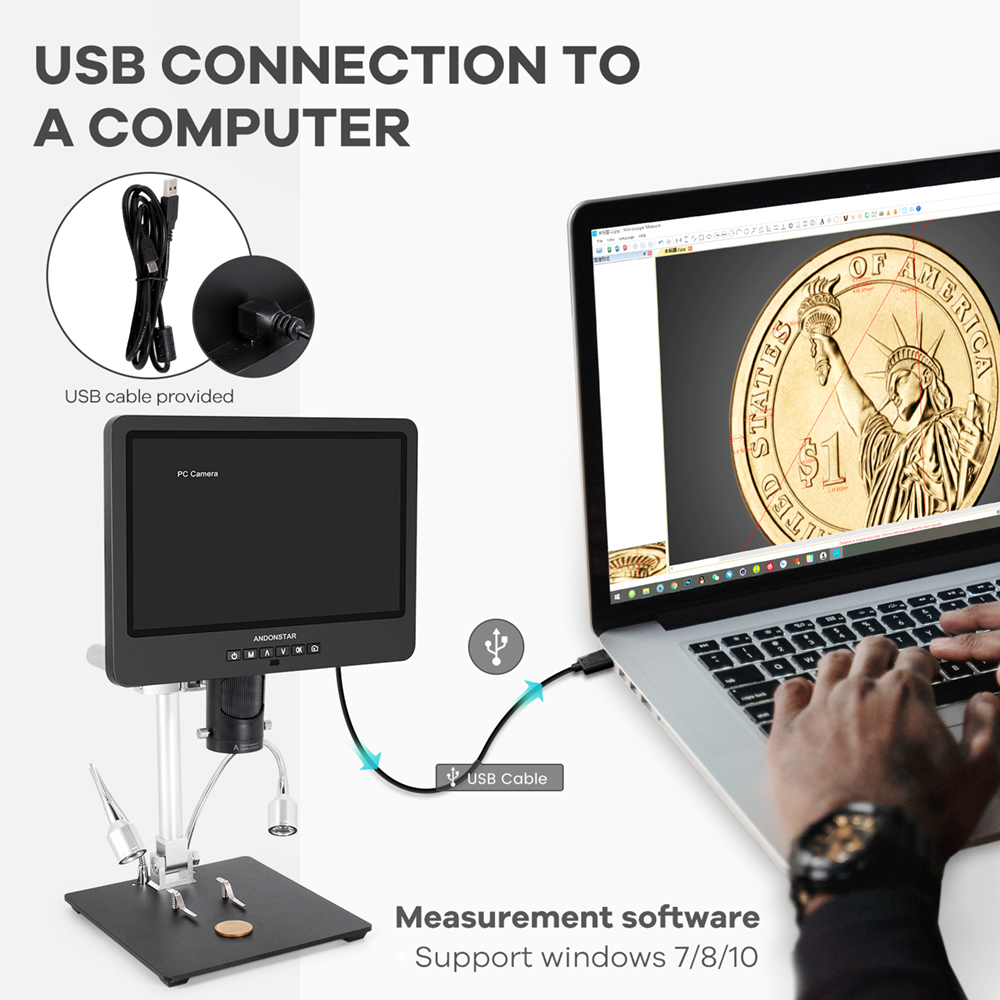 Andonstar Trinocular HDMI USB  - Tools For Electronic Workshop reseña y precio