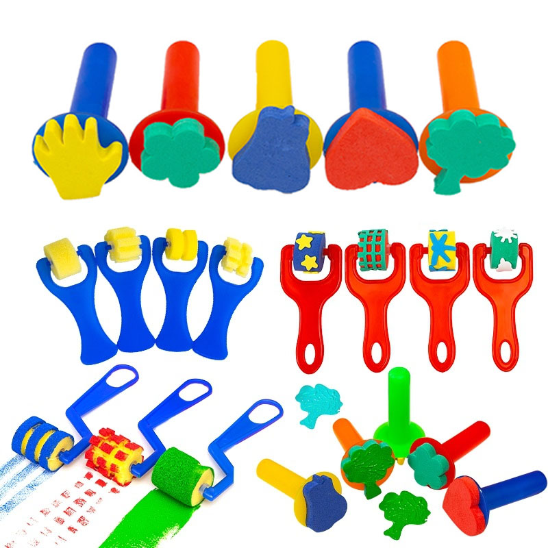 Kits de pinceles de esponja pa - Tools Workshop For Kids reseña y precio