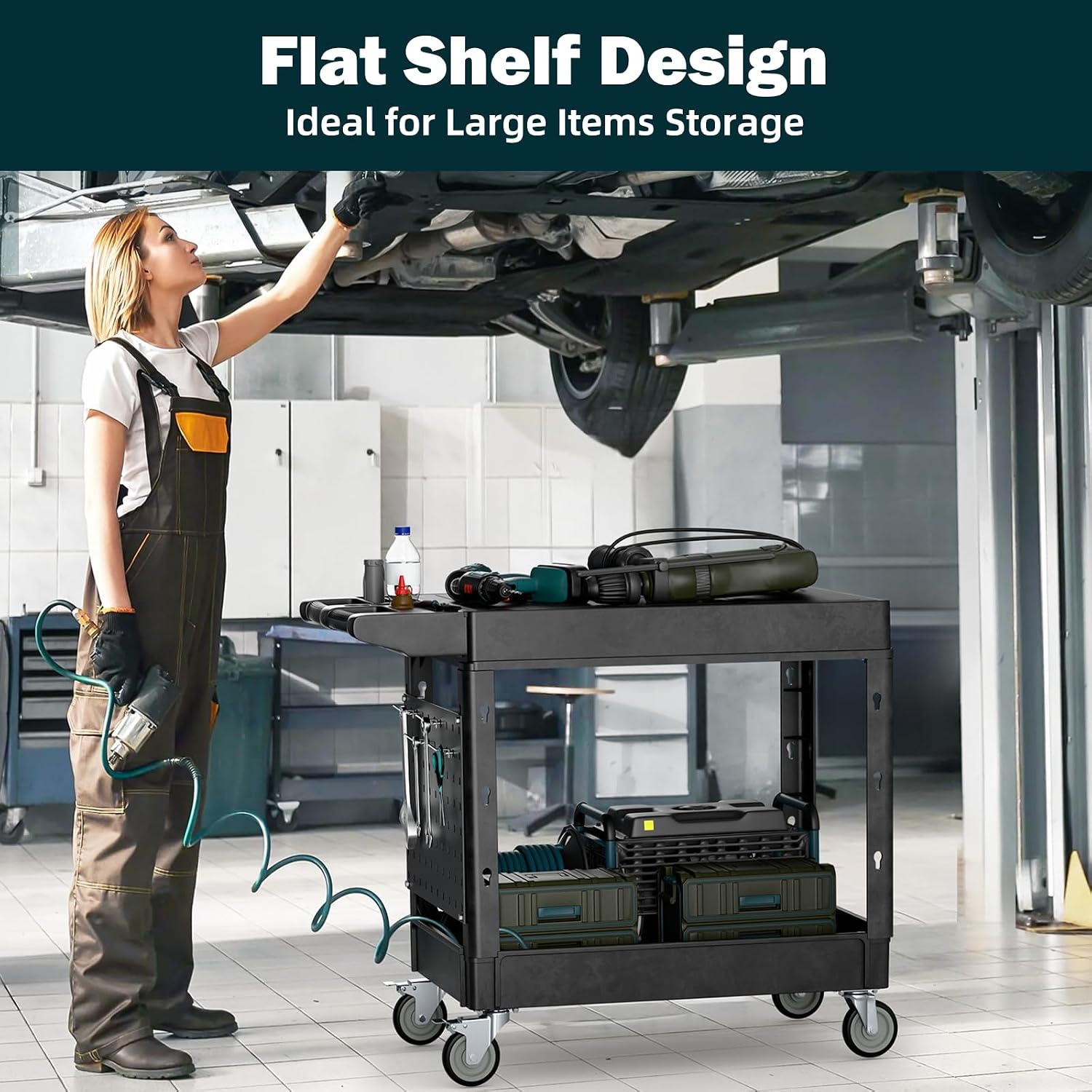 Carrito de Servicio con Ruedas - Workshop Tools.Hanging Board reseña y precio
