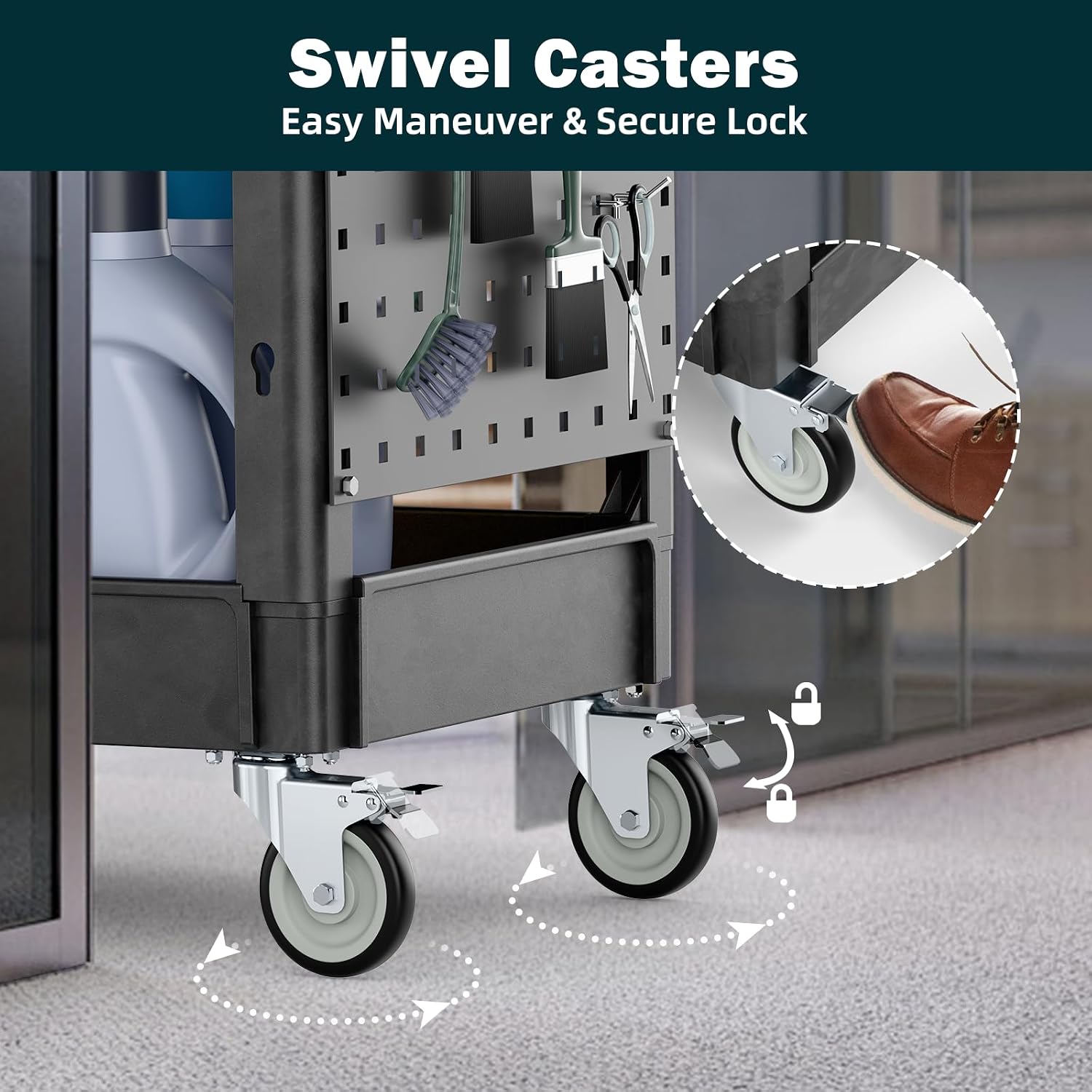 Carrito de Servicio con Ruedas - Workshop Tools.Hanging Board reseña y precio