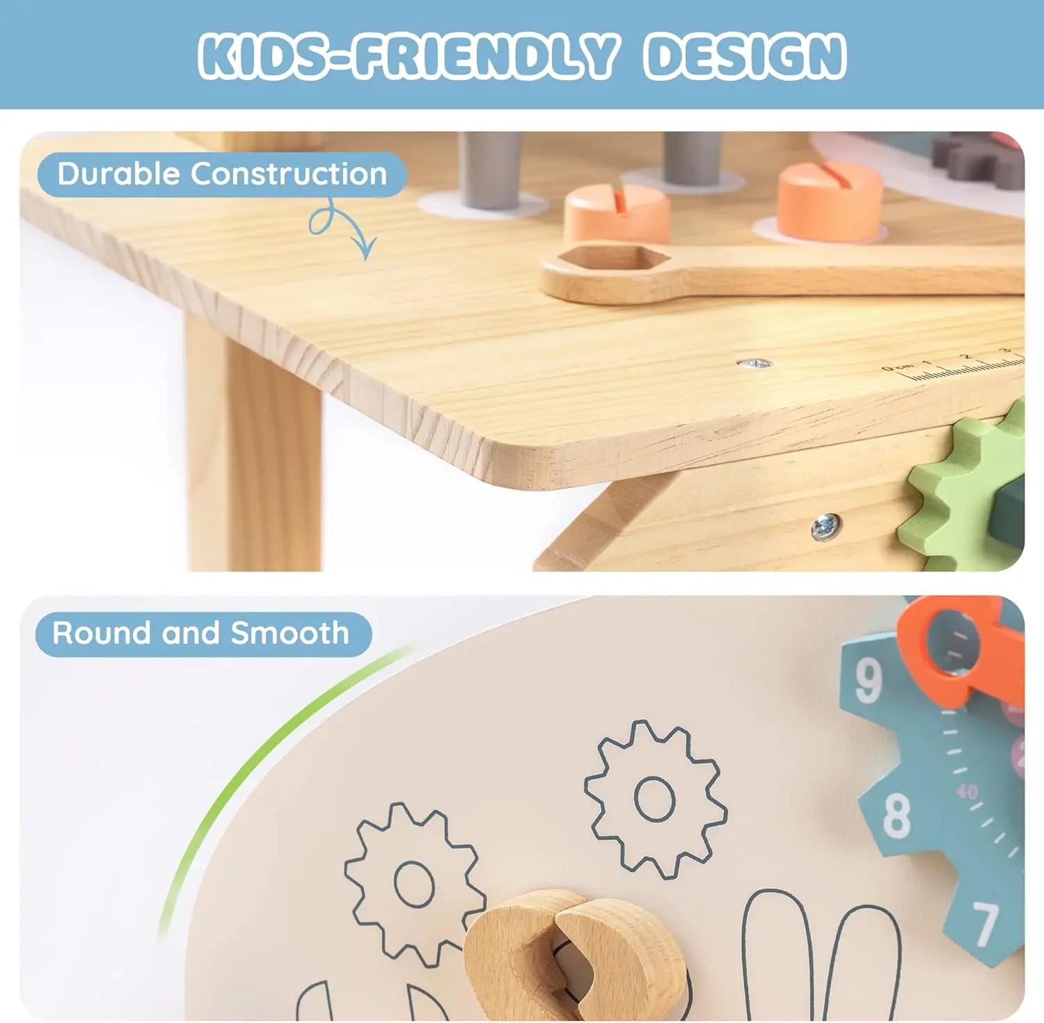 Robotime Robud Juego de banco  - Tools Workshop For Kids reseña y precio