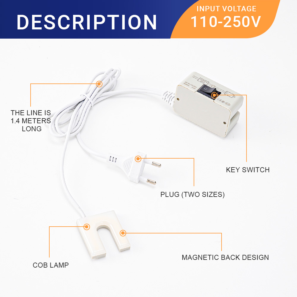 Luz LED para máquina de coser, - Workshop Tools Table reseña y precio