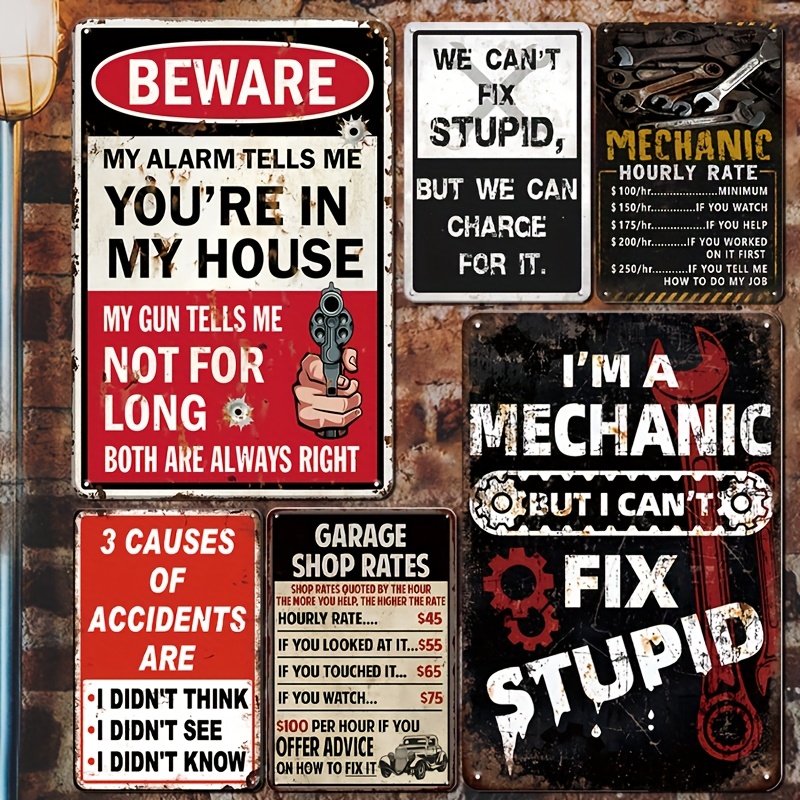 Letreros y Placas Decorativas, - Workshop Tools Logo reseña y precio