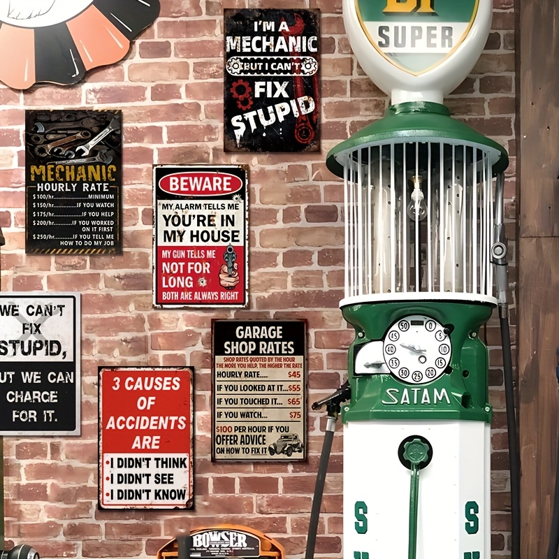 Letreros y Placas Decorativas, - Workshop Tools Logo reseña y precio