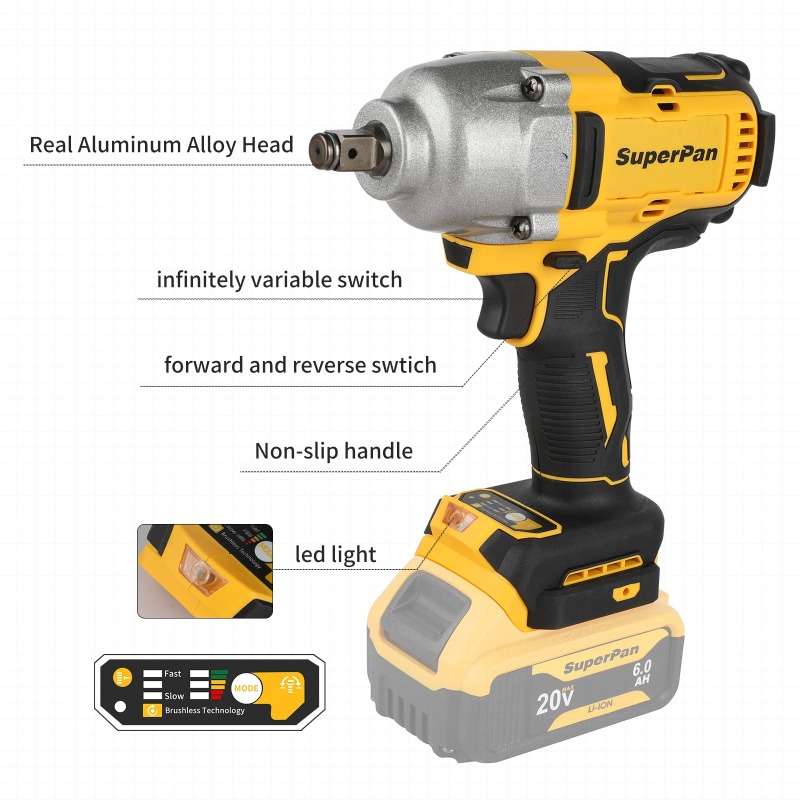 Llave de Impacto Inalámbrica d - Tools Use In The Workshop reseña y precio