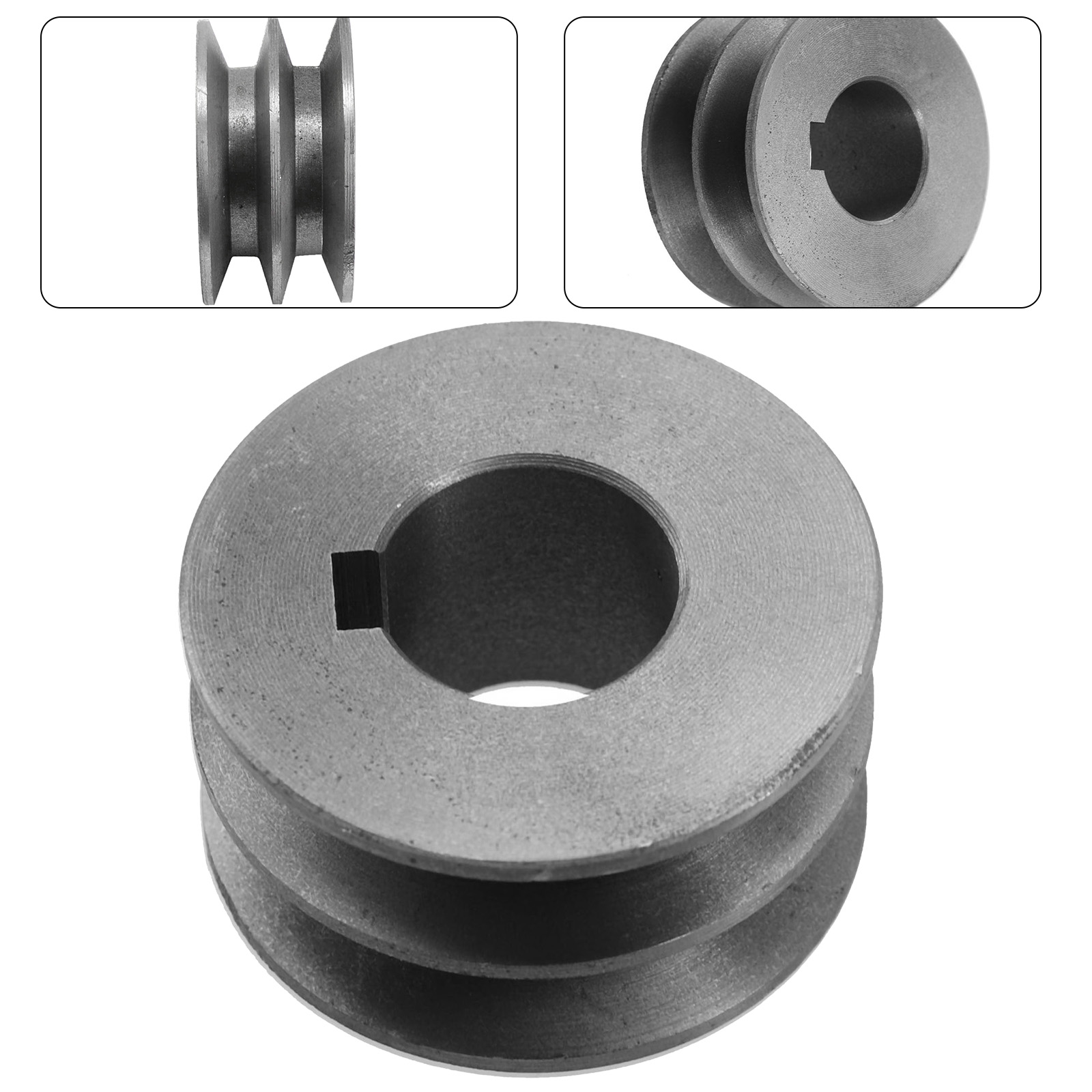 Polea de hierro fundido con do - Common Tools In Workshop reseña y precio
